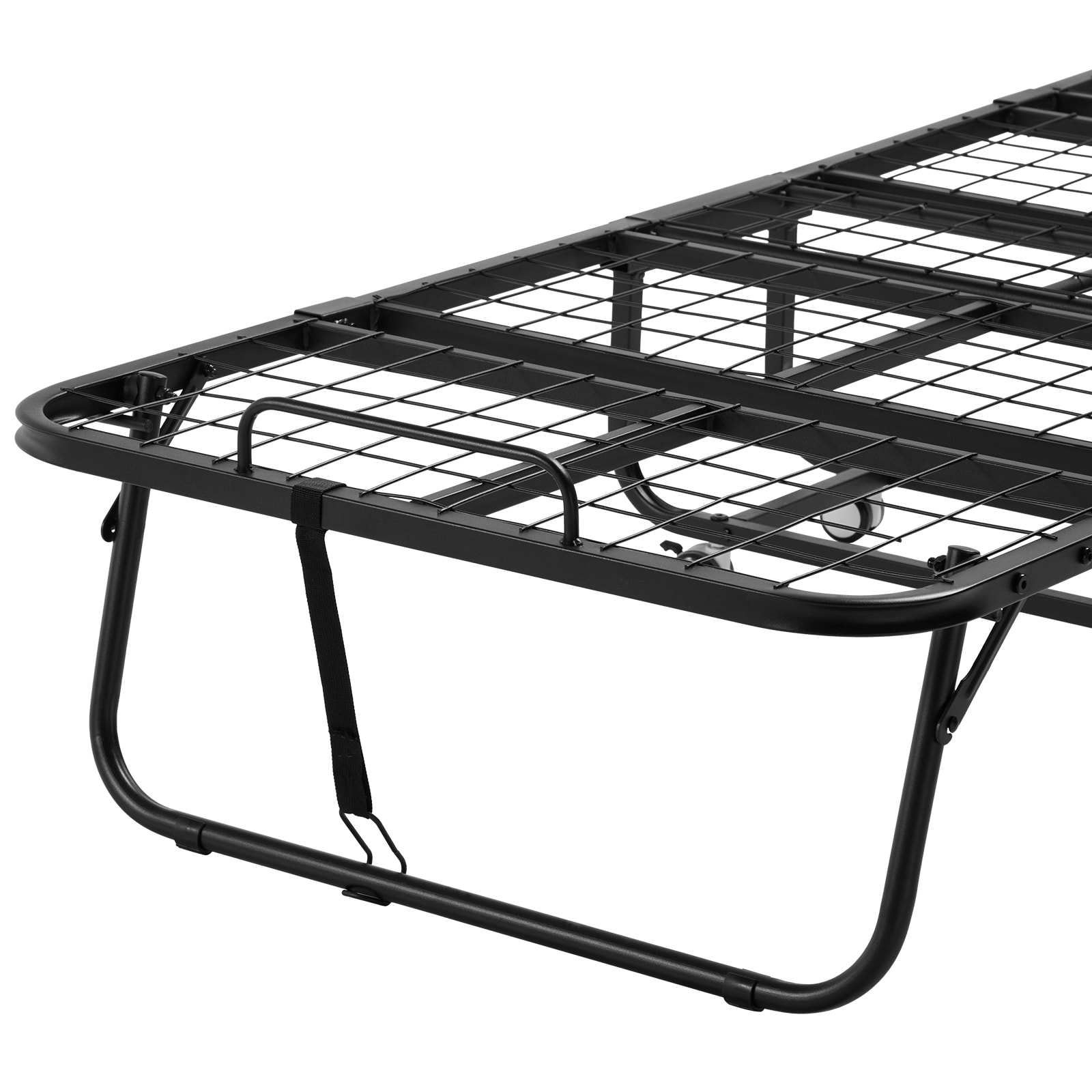 Folding Guest Bed For Adults With Grey Mattress Twin Size_voghion.com